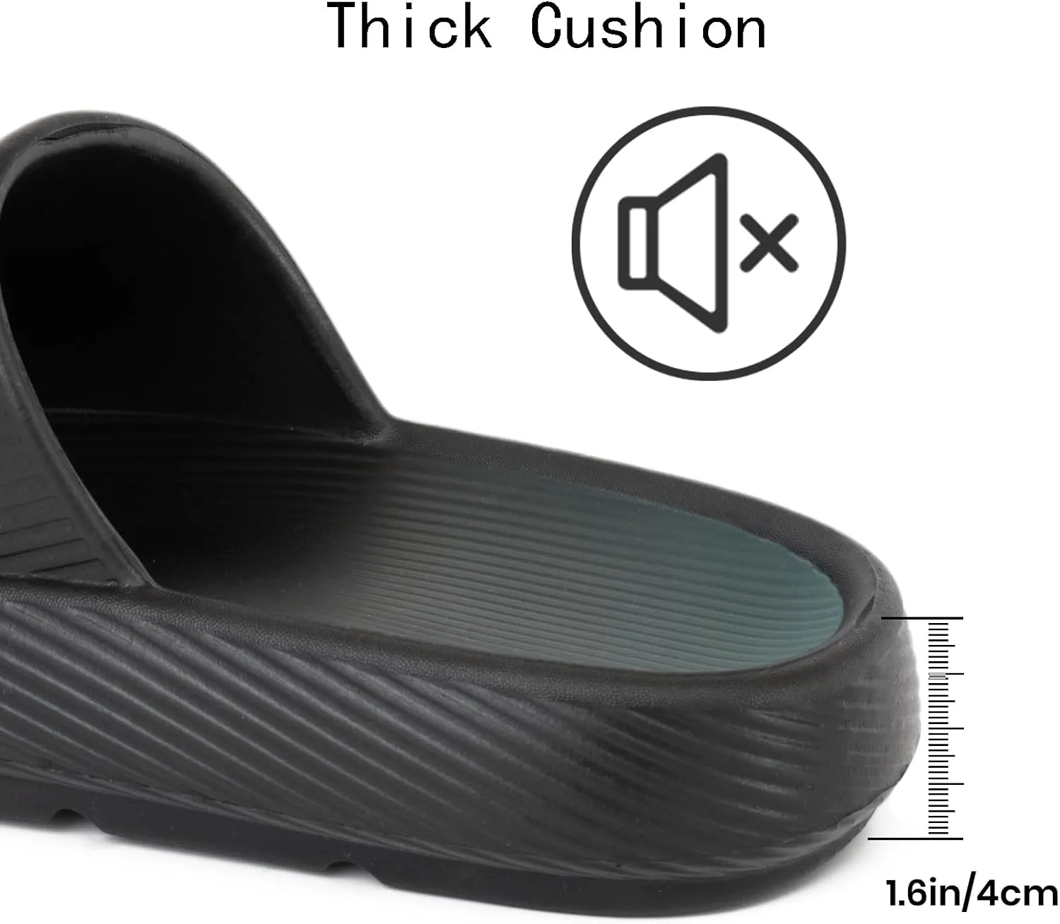 XIXITIAO Pillow Slippers for Women and Men, Soft Summer Cloud Sandals, Non Slip Quick Drying Shower Slides, Cushioned Thick Sole, Comfort Indoor and Outdoor Shoes