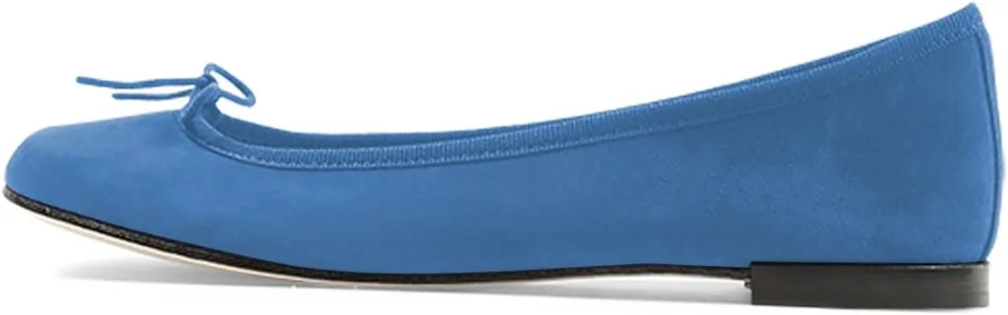 XYD Women Comfort Ballet Flats Round Toe Slip On Casual Daily Walking Shoes with Bows