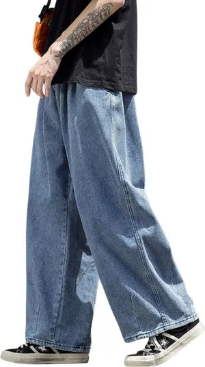 Y2k Baggy Jeans Men Hip Hop Denim Pants Wide Leg Streetwear Jeans Grunge Skateboard Skater Pants